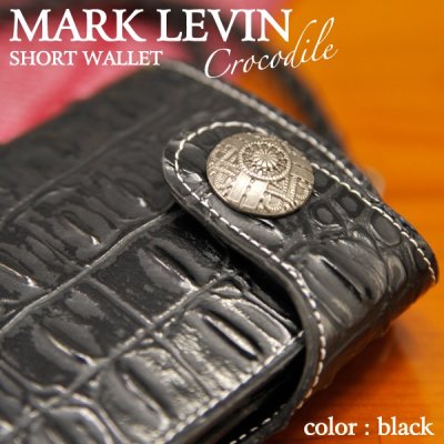 画像3: 【MARK LEVIN】クロコ調ウォレットコード付☆折財布