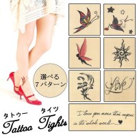 【即納】選べる７種類【タトゥー タイツ Tattoo Tights 20デニール】タトゥー ストッキング