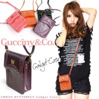 ◆【即納】Gucciny&Co【アーバン バタフライモチーフ ガジェットケース GC1001】【iphone5・iphone4s対応】
