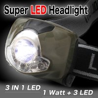 【大幅値下げ】☆遂に登場☆SLED1w+高輝度LED3灯採用☆SuperLED☆スーパーLEDヘッドライト 