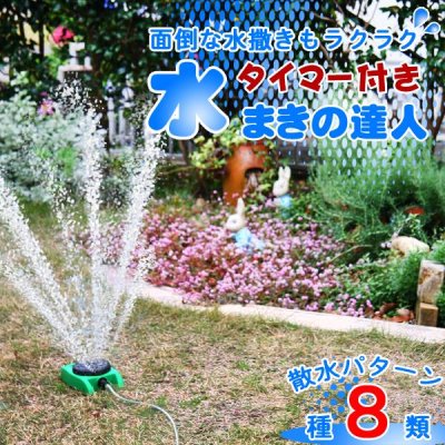 画像1: タイマー付きで自動散水！面倒な水撒きを達人がかわりに♪水まきの達人 