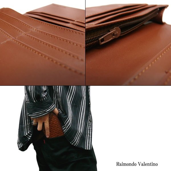 画像3: Raimondo Valentino◆長財布◆上品な編み込みメッシュ生地 (3)