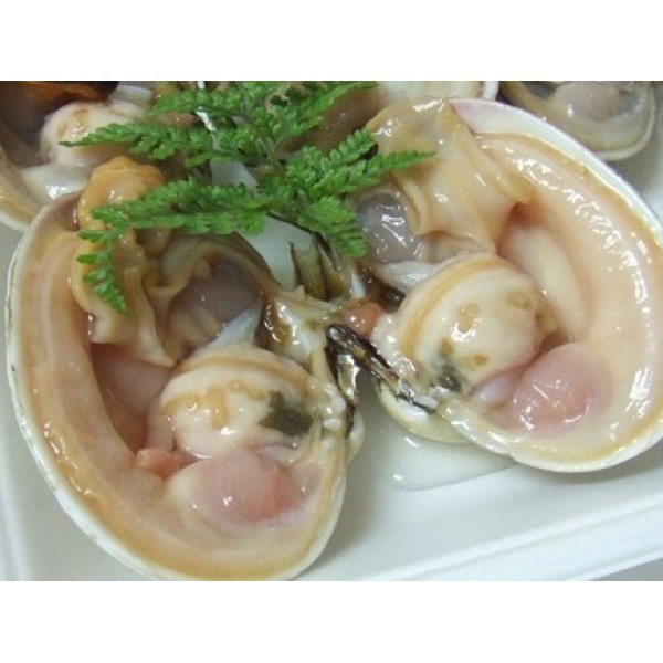 画像1: 【冷凍食品】大あさり　半割り　手のひらサイズ　三河産ウチウラサキ貝　たっぷり1K (1)