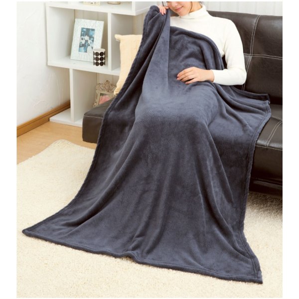 画像1: プレミアムふわり大判毛布　ブランケットとしても使える　140×100cm　 (1)