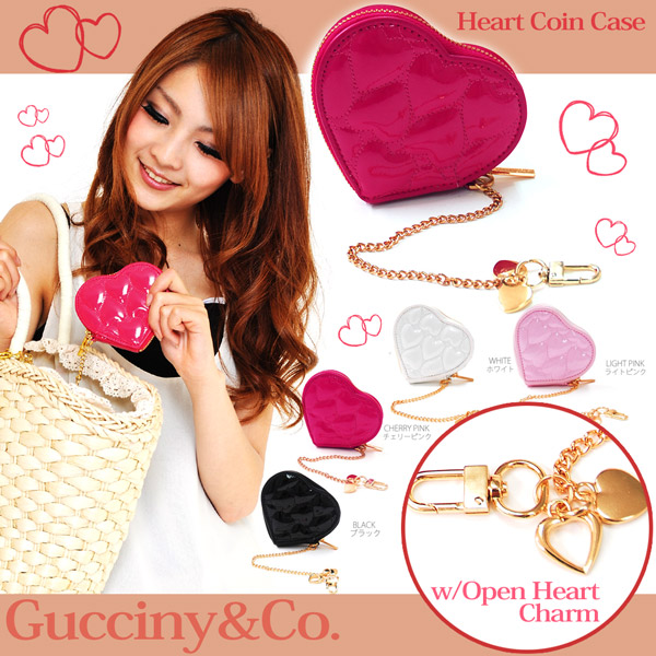 ◇【即納】Gucciny&Co【ハートキルティング・ハートコインケース